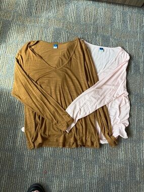 Lot of 2 NWOT Old Navy Luxe tees
